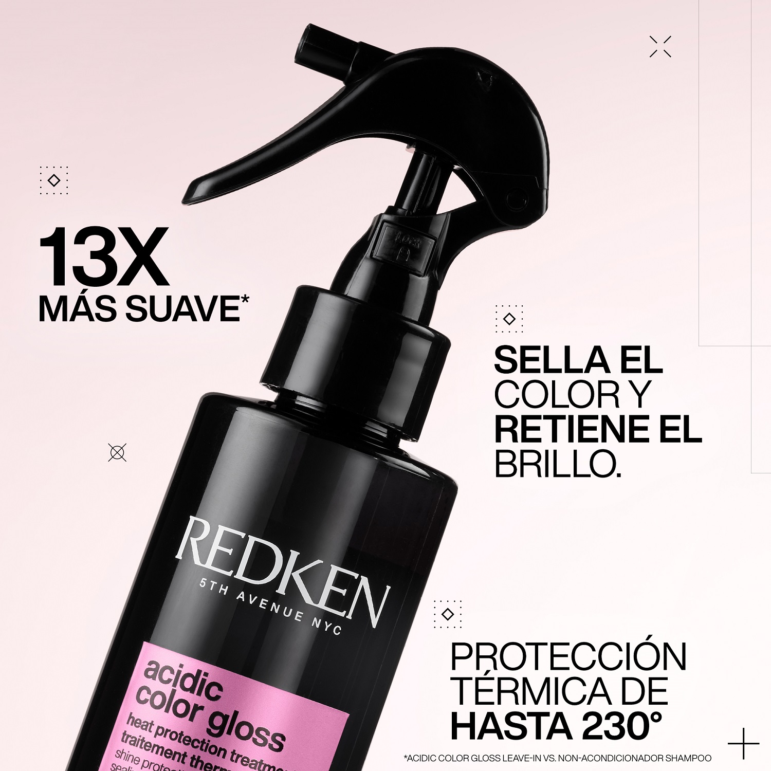 TRATAMIENTO SIN ENJUAGUE ACIDIC COLOR GLOSS REDKEN (TRATAMIENTO SIN ENJUAGUE PARA CUIDADO DE COLOR)